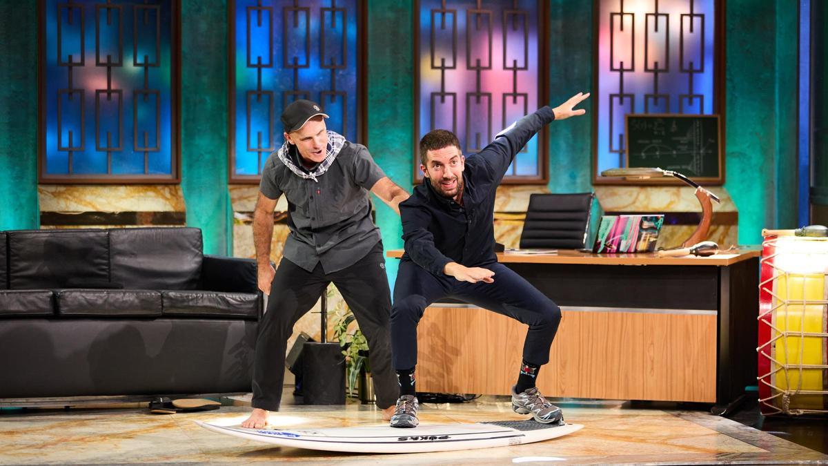 David Broncano y Aitor Francesena, en la primera entrega de 'La Revuelta'.