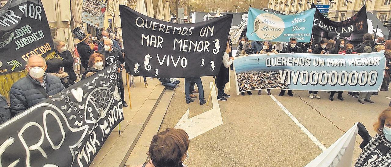 Un centenar de personas apoyan la ILP por el Mar Menor en Madrid