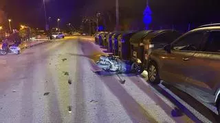 Dos motoristas heridos en distintos accidentes de madrugada en Alcúdia
