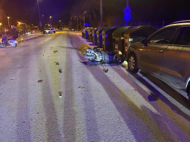 Dos motoristas heridos en distintos accidentes de madrugada en Alcúdia
