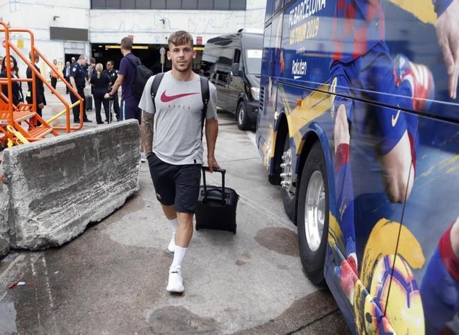 Las imágenes del viaje del FC Barcelona a Miami