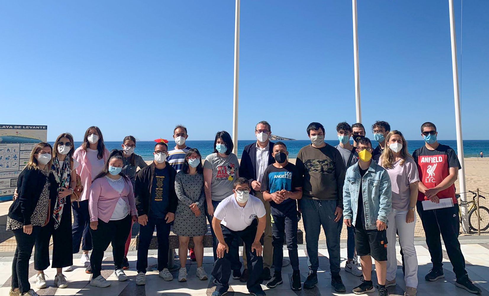 Grabación de los alumnos de comunicación Audiovisual de la UMH con los alumnos del colegio Secanet de la Vila