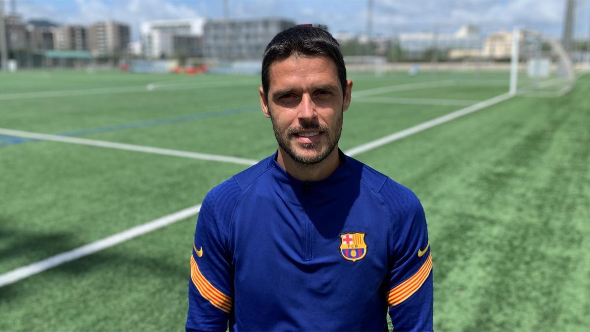 Óscar López, durante la entrevista