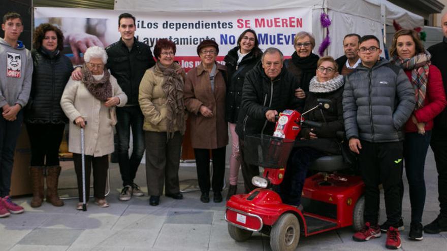 La concentración de la Dependencia en la Plaza Mayor