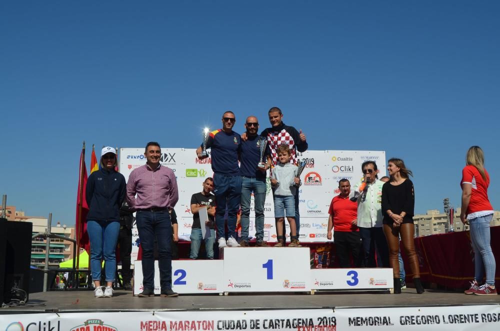 Ganadores de la Media Maratón de Cartagena