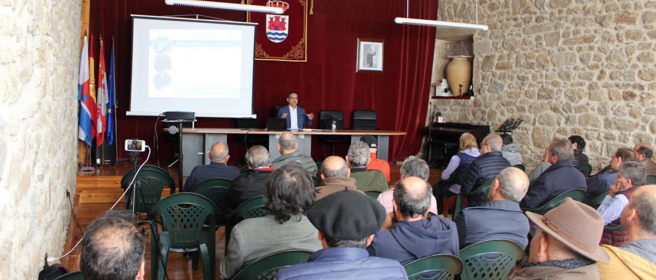 José Luis Pascual presenta el proyecto de «Reserva de Tierras y Viñedos» en el Ayuntamiento de Fermoselle. | |  CEDIDA