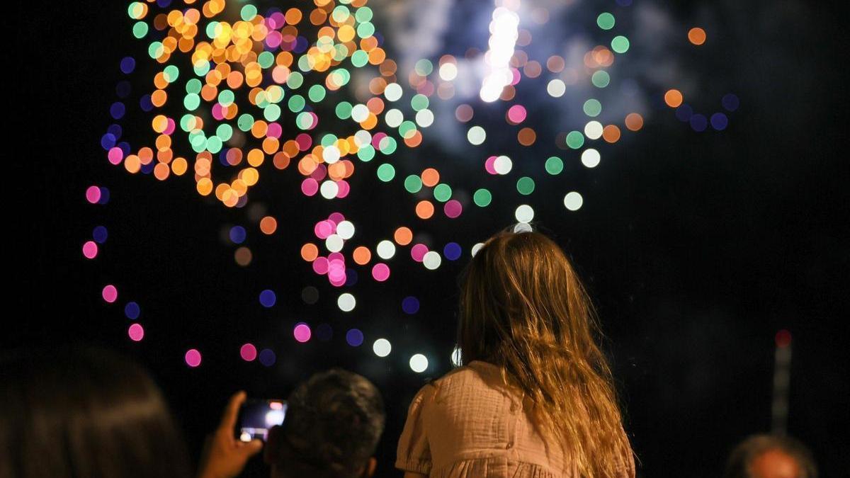 Fuegos artificiales en las Festes de la Terra el año pasado.