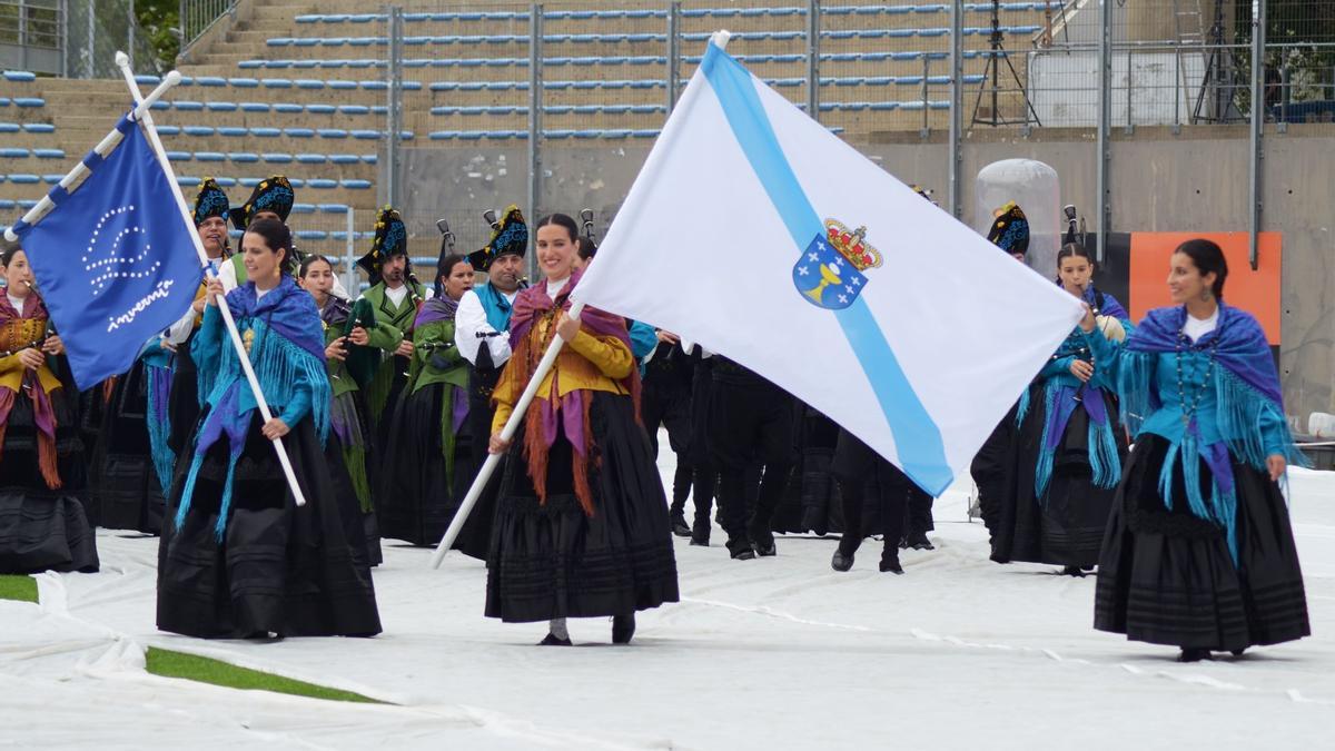 Representantes galegos nunha anterior edición do Festival Intercéltico de Lorient