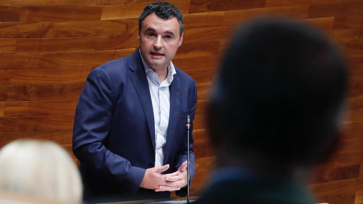 Guillermo Peláez, en la Junta General del Principado.