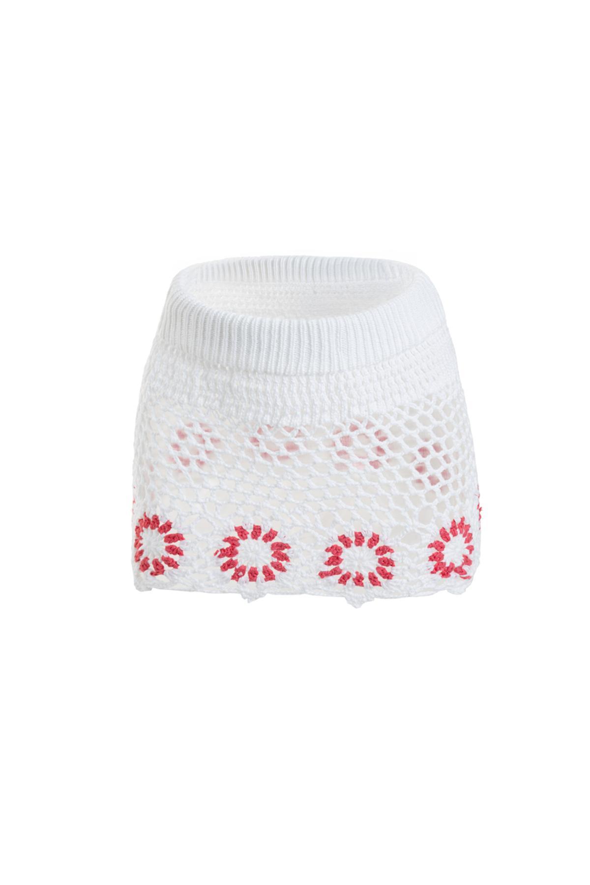 Falda crochet de SHEIN.