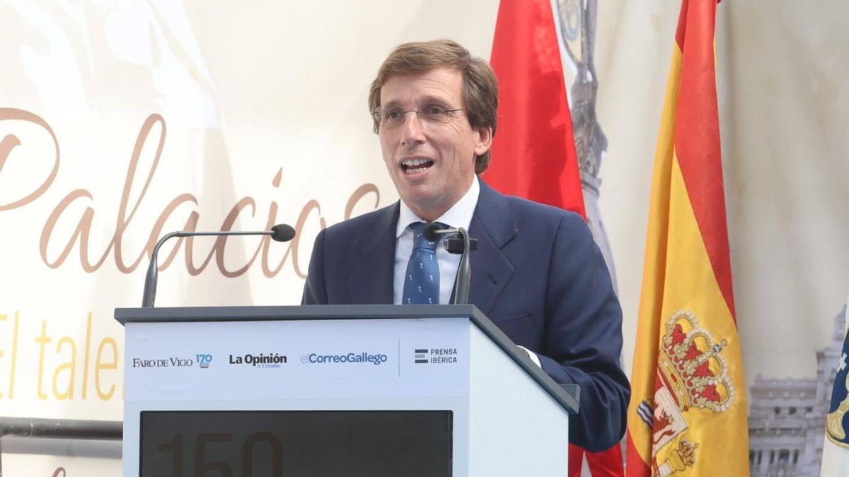 José Luis Martínez-Almeida, durante su intervención en O Porriño en el homenaje a Antonio Palacios.