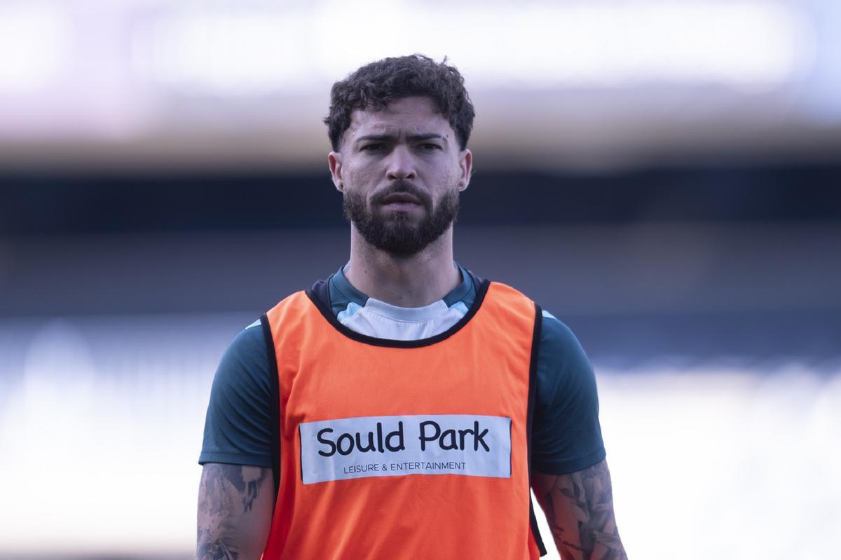 Dani Sánchez, esta temporada en un entrenamiento.