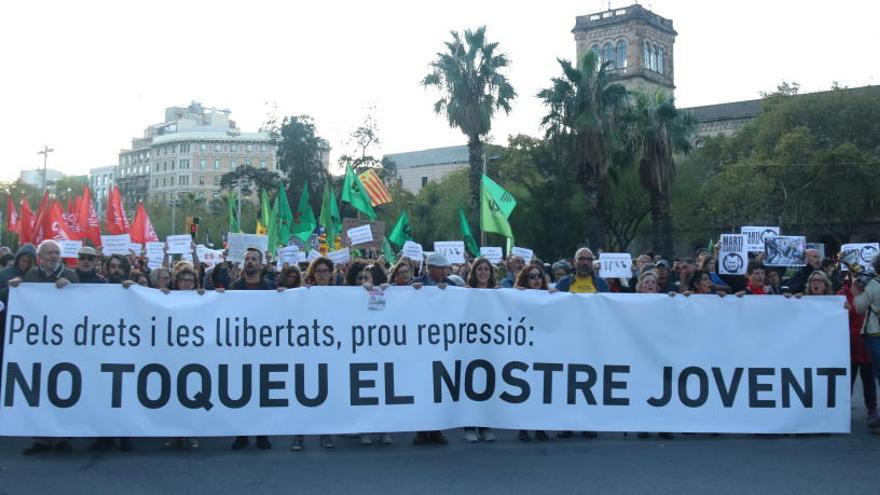 Manifestació convocada pel sindicat d&#039;estudiants