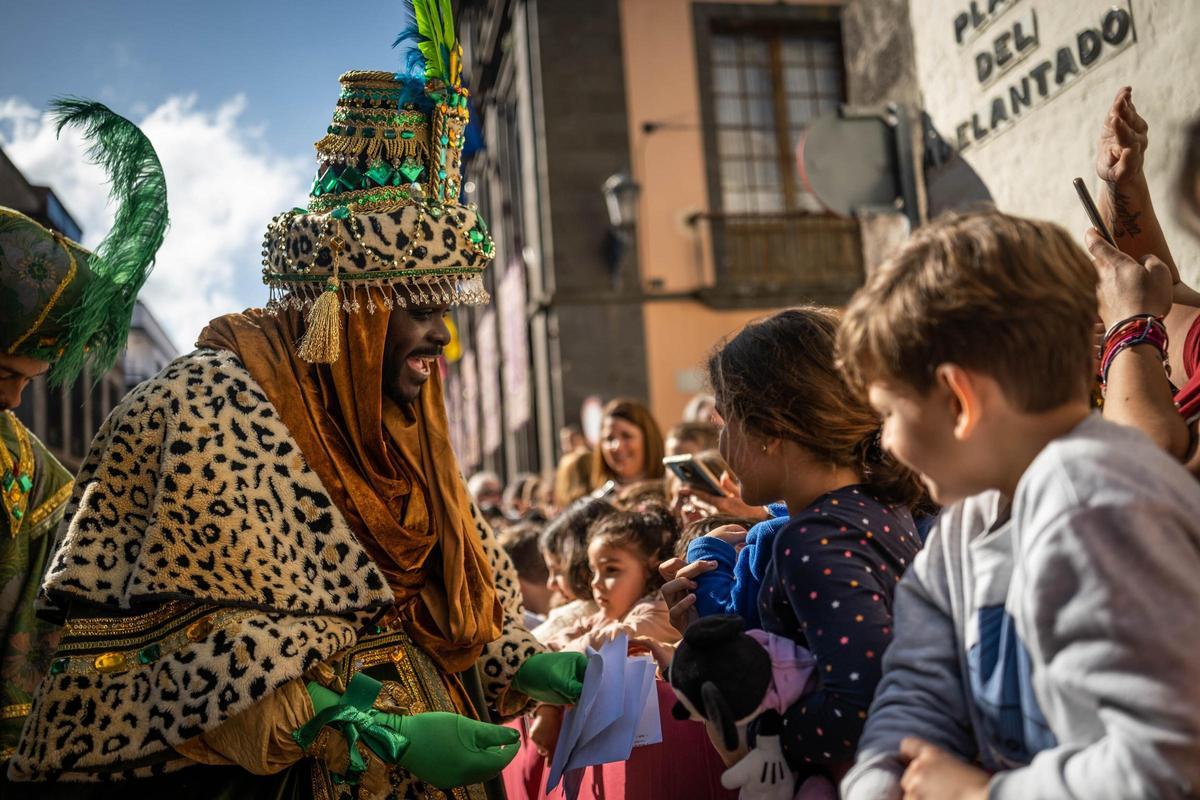 Recibimiento de los Reyes Magos el año pasado en La Laguna.