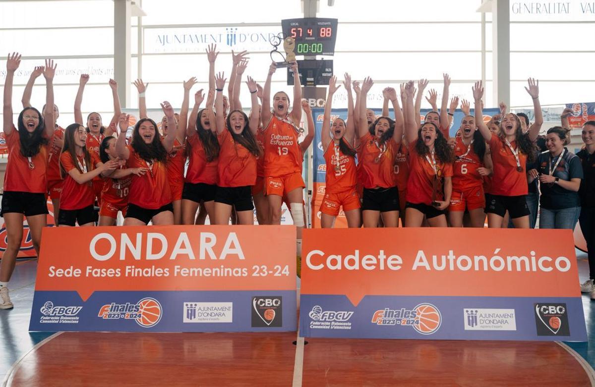 La Fase Final Cadete Femenino IR Autonómico ha tenido a Valencia Basket como campeón invicto.