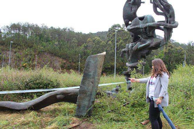 EN IMÁGENES: Así está la escultura de la Ballota de Cudillero