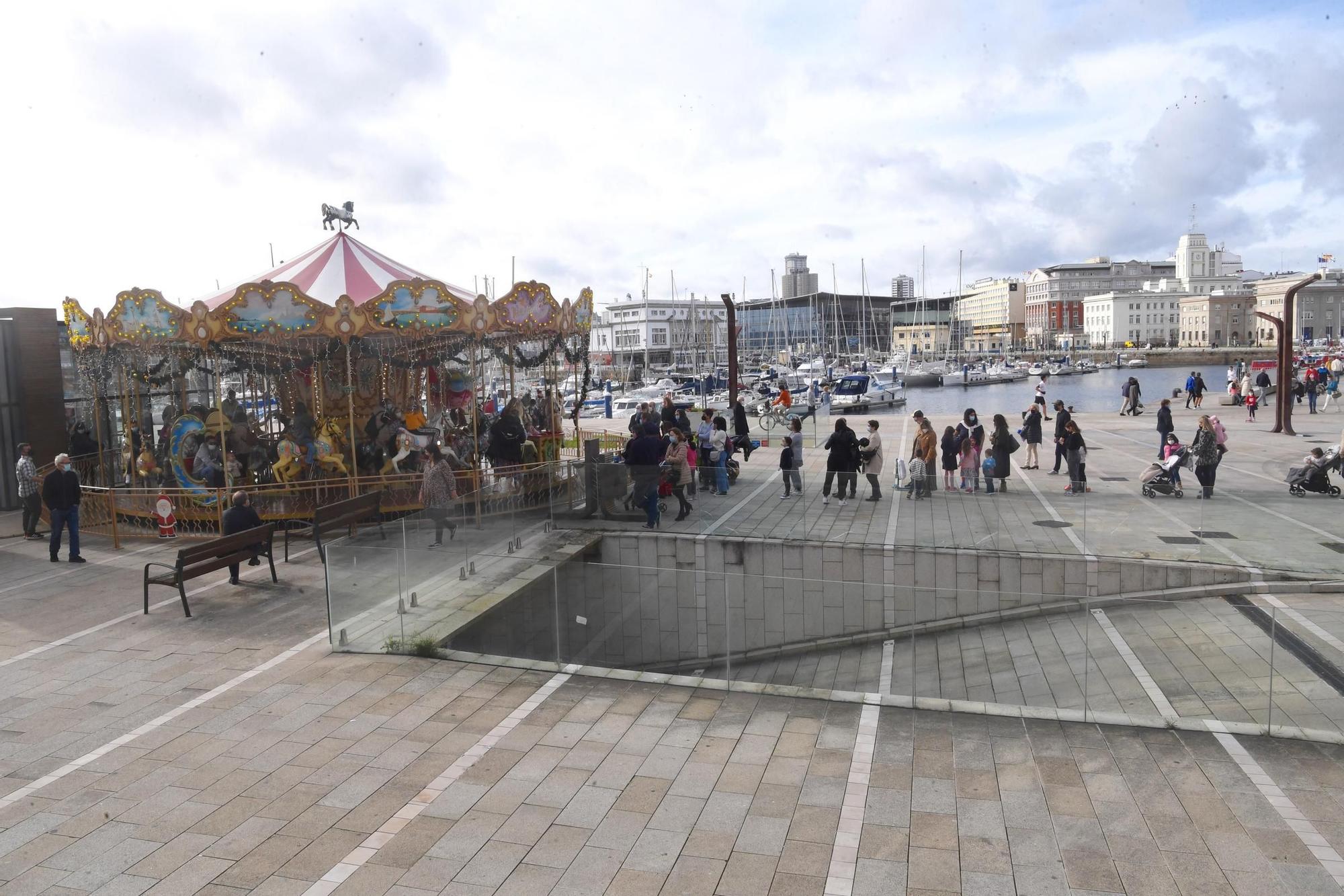 Gran afluencia en el carrusel de O Parrote