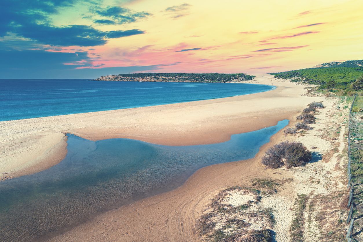 Impresionante paisaje con la Duna de Bolonia.