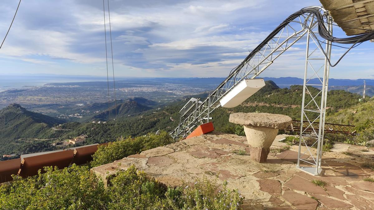 Imagen de la antena de la televisión de Almassora.