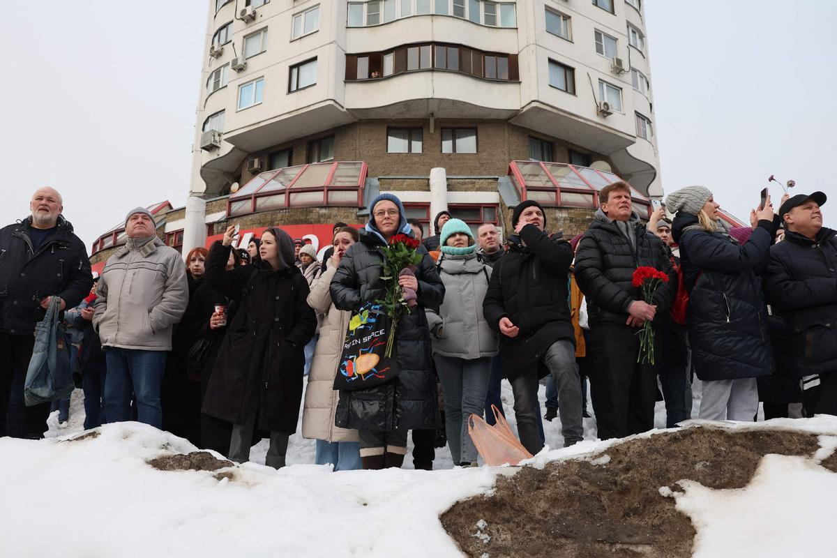 Funeral y ceremonia de despedida del político opositor ruso Alexei Navalny en Moscú