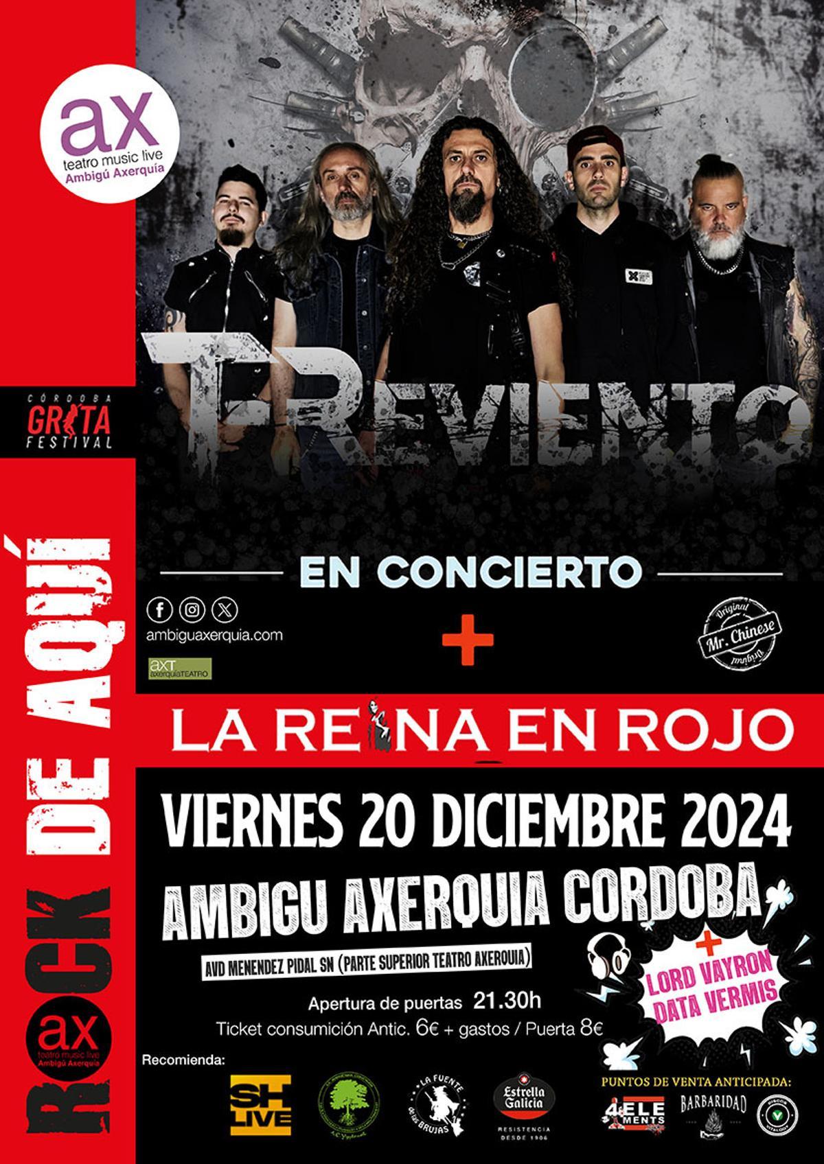 Cartel del concierto en el Ambigú