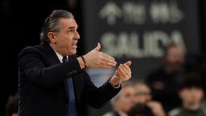 Sergio Scariolo, durante la final ante Baskonia