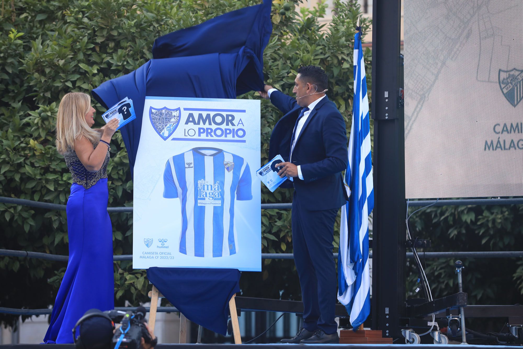 La presentación de las camisetas del Málaga CF 22/23, en imágenes