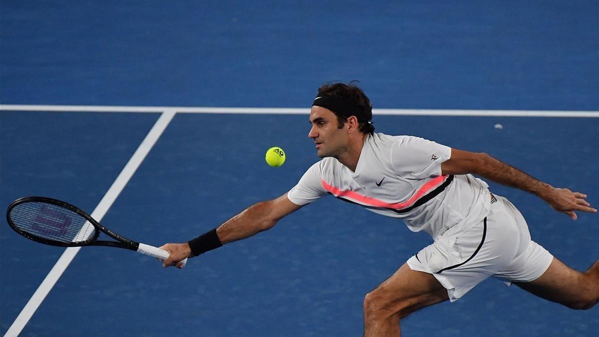 Federer, en su partido ante Struff.