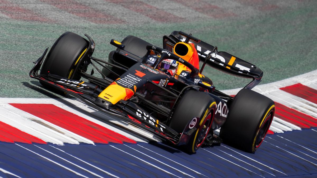 El piloto neerlandés Max Verstappen en el GP de Austrai 2023.