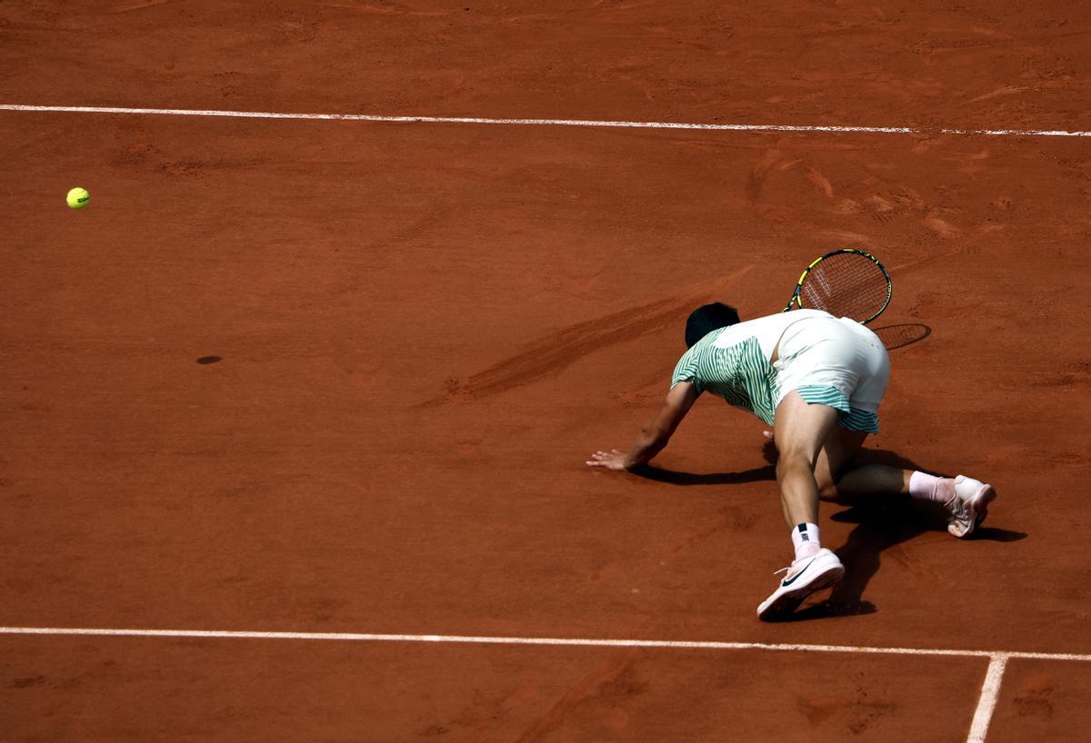 Roland Garros: Carlos Alcaraz - Novak Djokovic, en imágenes