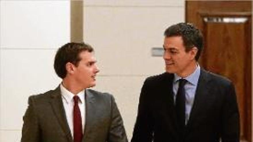 Albert Rivera i Pedro Sánchez van mostrar bona sintonia.