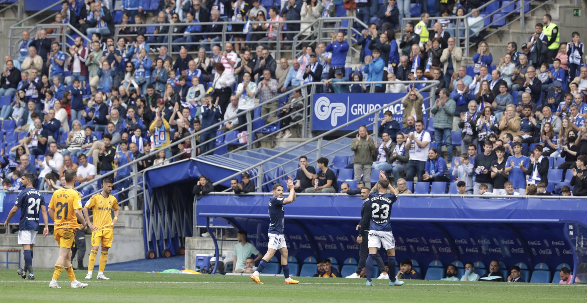 EN IMÁGENES: La remontada del Oviedo frente a la Ponferradina y el gran ambiente en el Tartiere