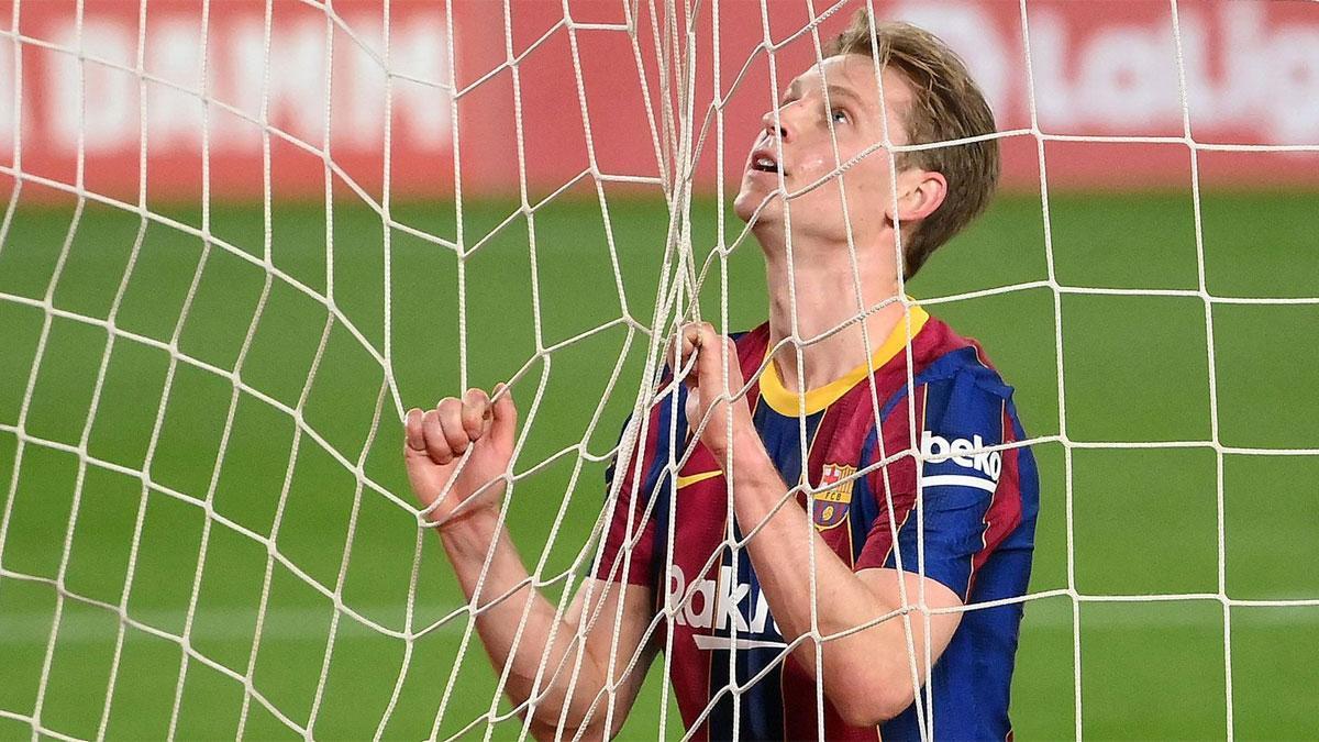 De Jong, durante un partido del Barça