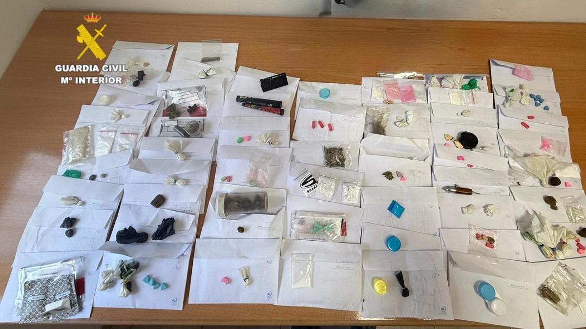 Material incautado en el festival de música electrónica Días de Campo 2026