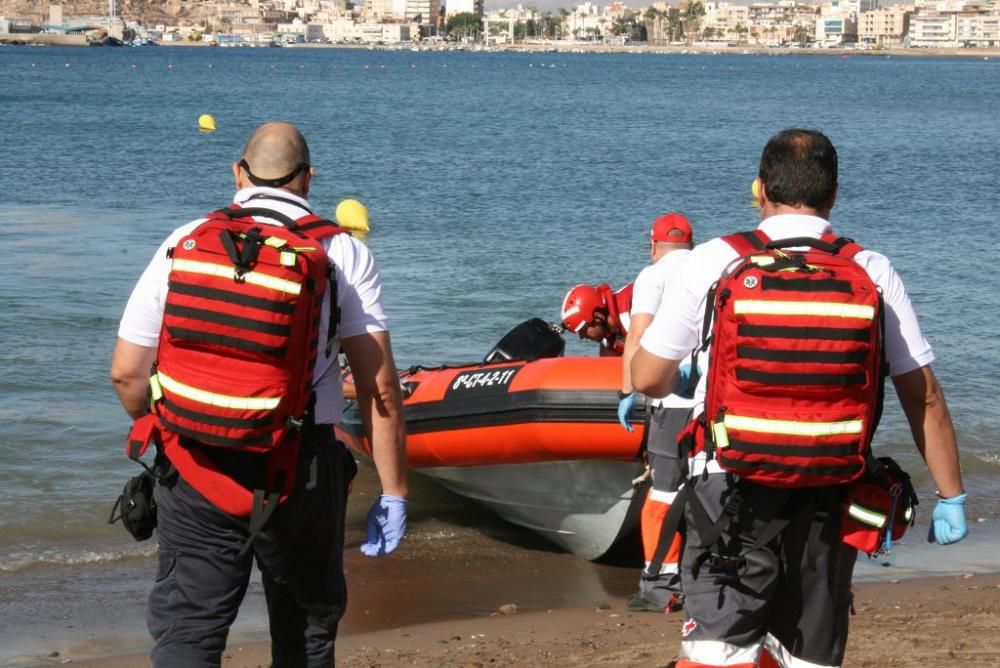 Simulacro de salvamento en Águilas