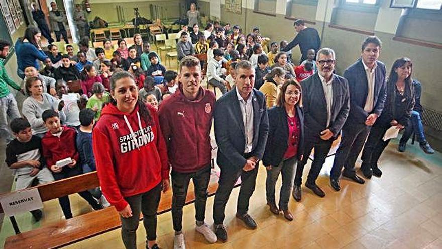 El Girona, l&#039;Uni i el Bàsquet Girona, al costat de «La Grada Suma - amb valors sempre guanyem»