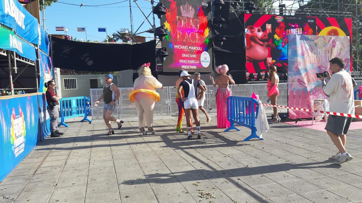 Carrera de tacones en el Pride Maspalomas 2024