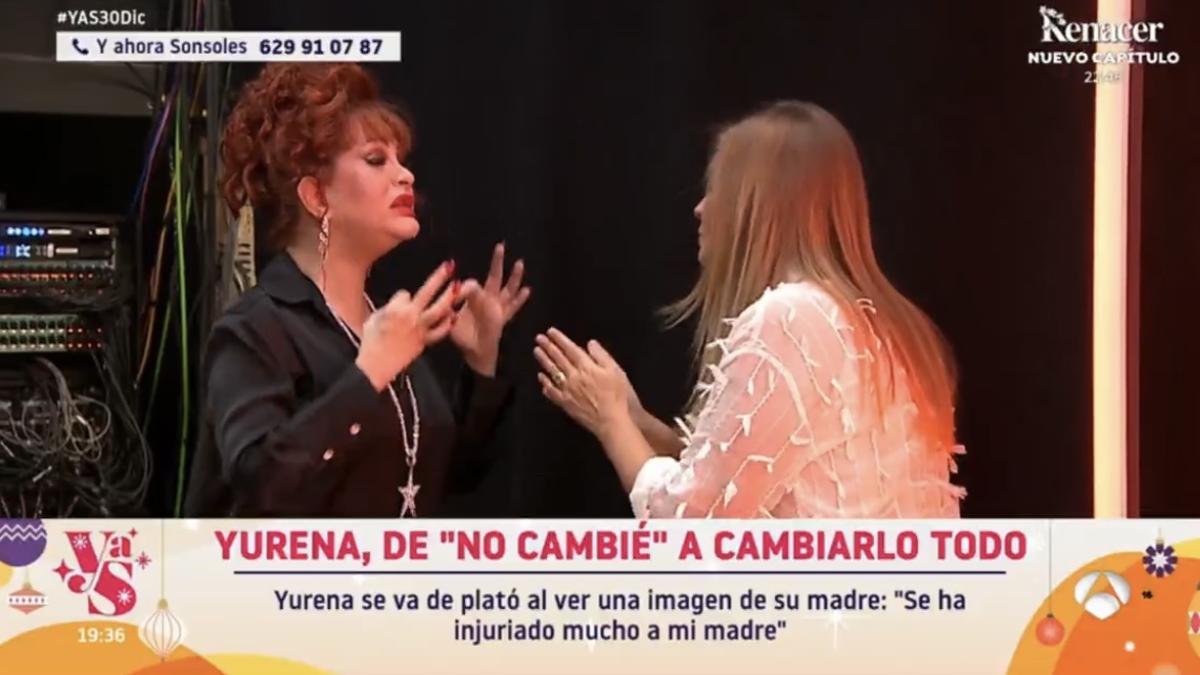 Yurena, tras levantarse de la silla en 'Y hora, Sonsoles'