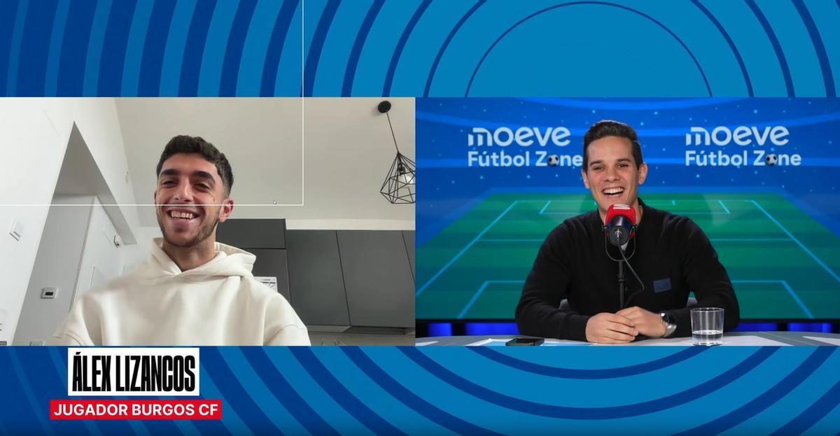 Álex Lizancos, en la entrevista de Moeve Fútbol Zone