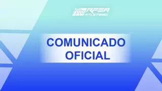 Comunicado de la Federación tras el dopaje de dos atletas españoles