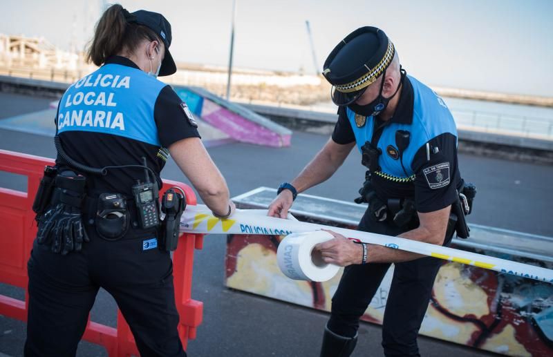 Santa Cruz de Tenerife cierra sus plazas y parques