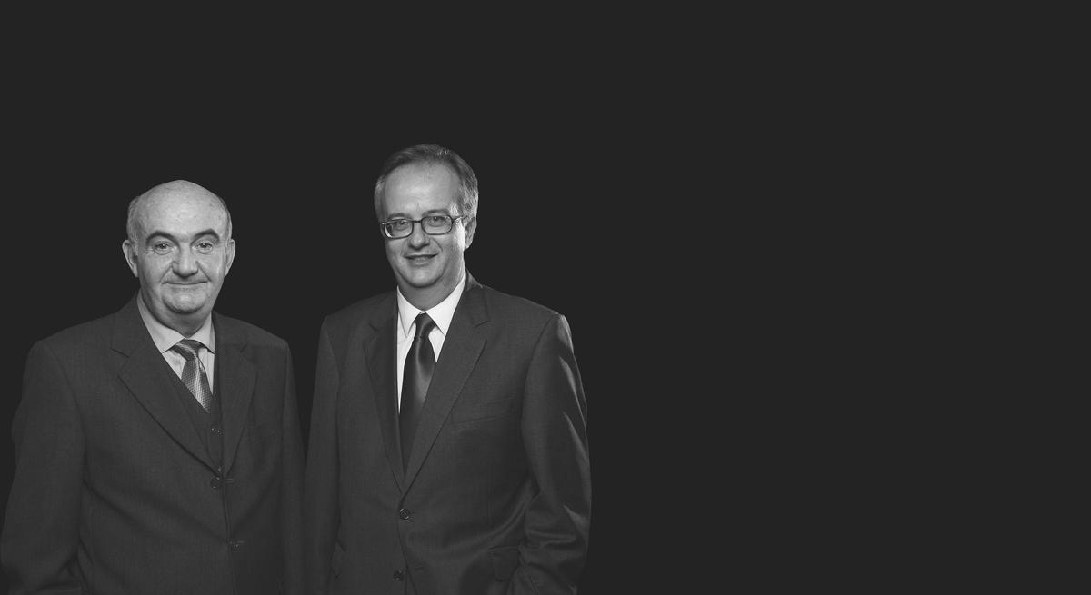 Simón Barceló Tous y Simón Barceló Vadell, en una imagen de archivo.