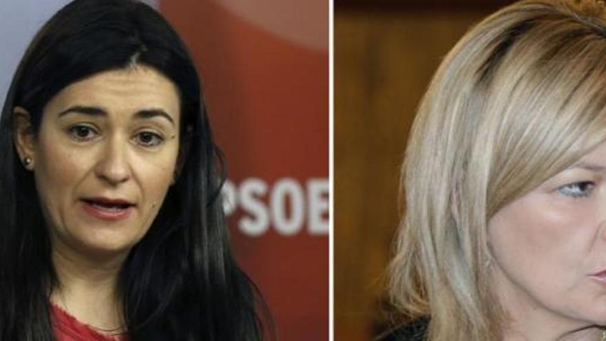 Gabriela Bravo, consellera de Justicia, y Carmen Montón, titular de Sanidad