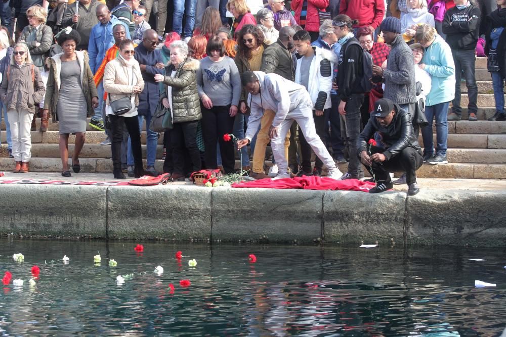 Homenaje a los fallecidos en el Mediterráneo