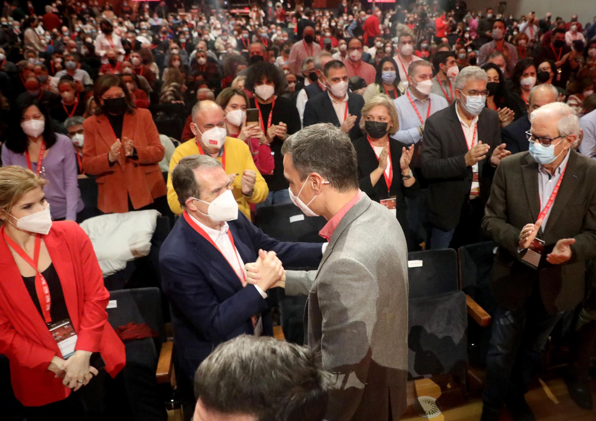 Pedro Sánchez clausura el congreso del PSdeG en Santiago