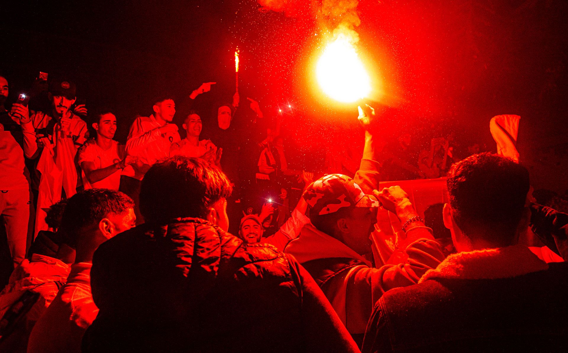 Las imágenes de la celebración en las calles de Alicante tras la victoria de Marruecos