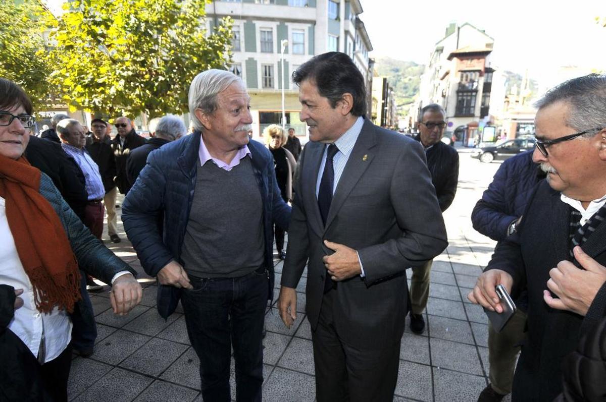 Funeral de Nicanor López Burgos en Mieres