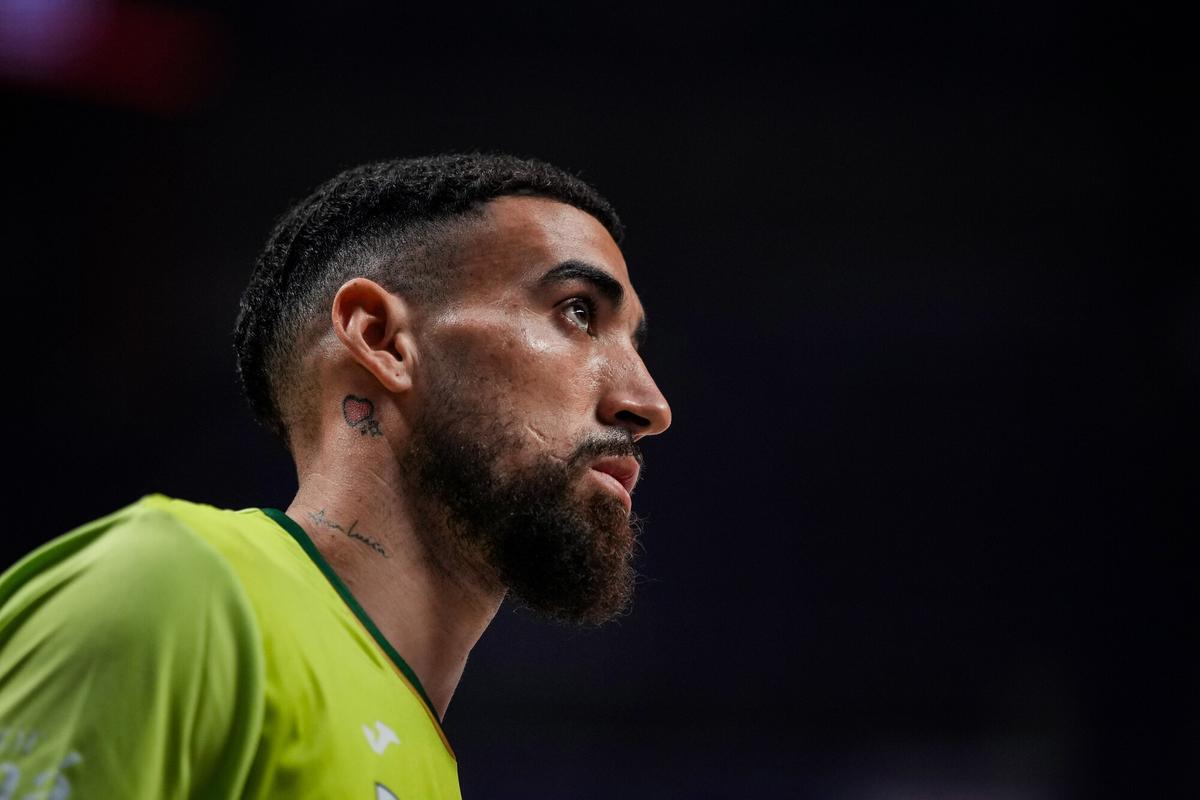 Chris Duarte, esta temporada en una ronda de calentamiento con el Unicaja.