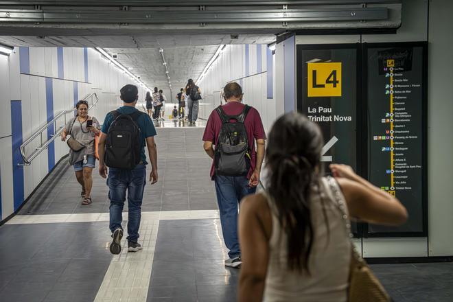 Reabre la estación Verdaguer de la L4 del metro de Barcelona y su enlace con la L5