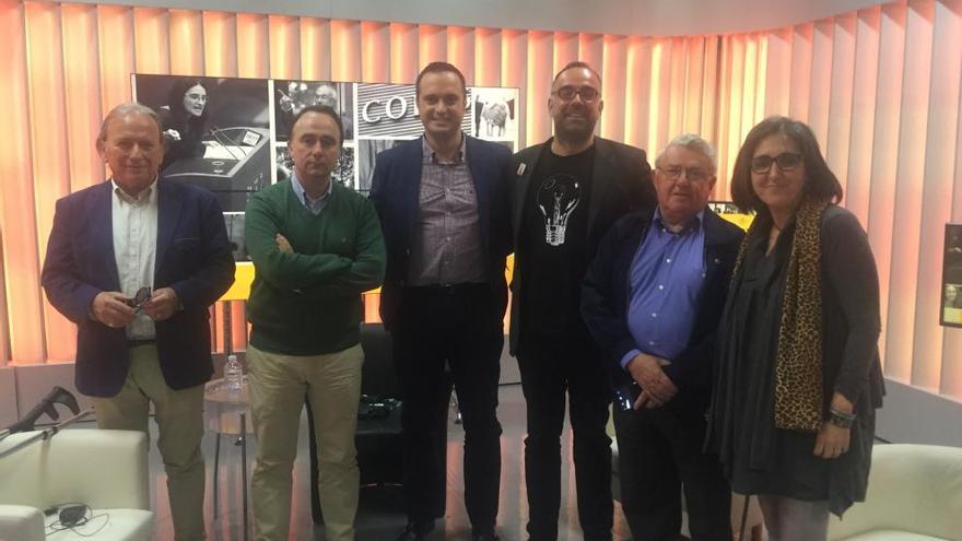 Alemany, Domínguez, Clemente, Peris Llorca, Espinosa y Falcó tras el debate.